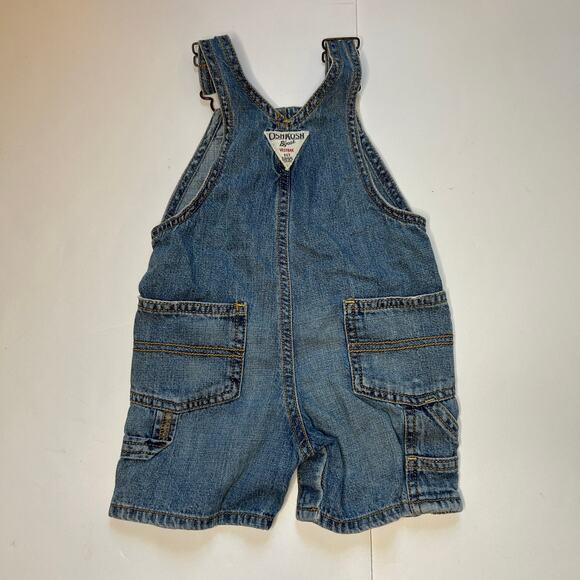 Oshkosh B'Gosh Denim Shortalls Overalls - Baby / Toddler Size 12 Months (12M) - Picture 3 of 4